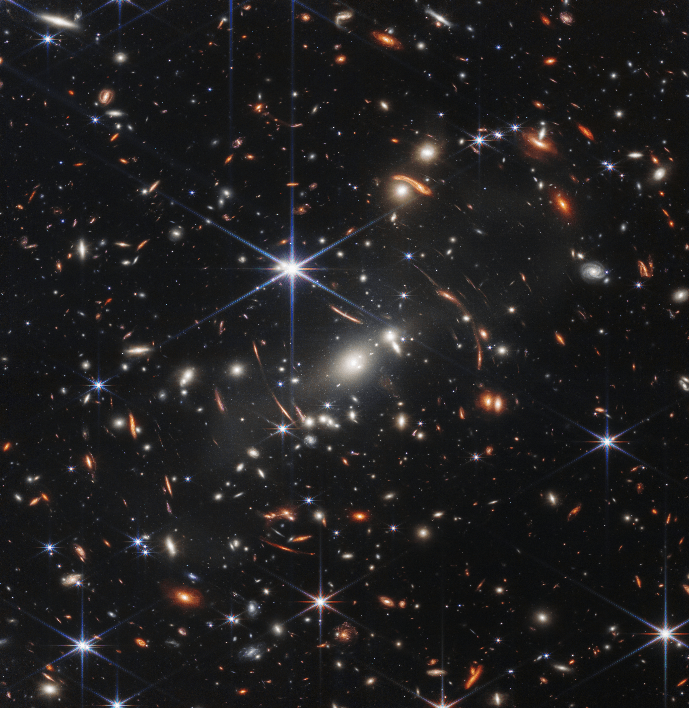 नासा के जेम्स वेब टेलीस्कोप ने 'सबसे गहरे' ब्रह्मांड का पहला ब्रह्मांडीय दृश्य दिखाया
